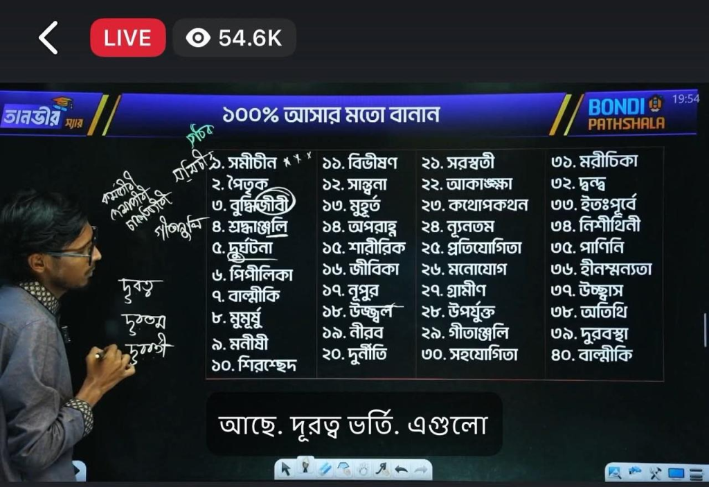 ২০২৬ সালে ৫৪,৬০০+ লাইভ ক্লাসের ঐতিহাসিক জাতীয় রেকর্ড - বন্দি পাঠশালা